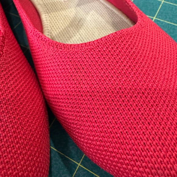 Rothy’s Lollipop Red Square Mary Jane Ballet Flats 6.5 Flexible Washable Preppy - Picture 11 of 11